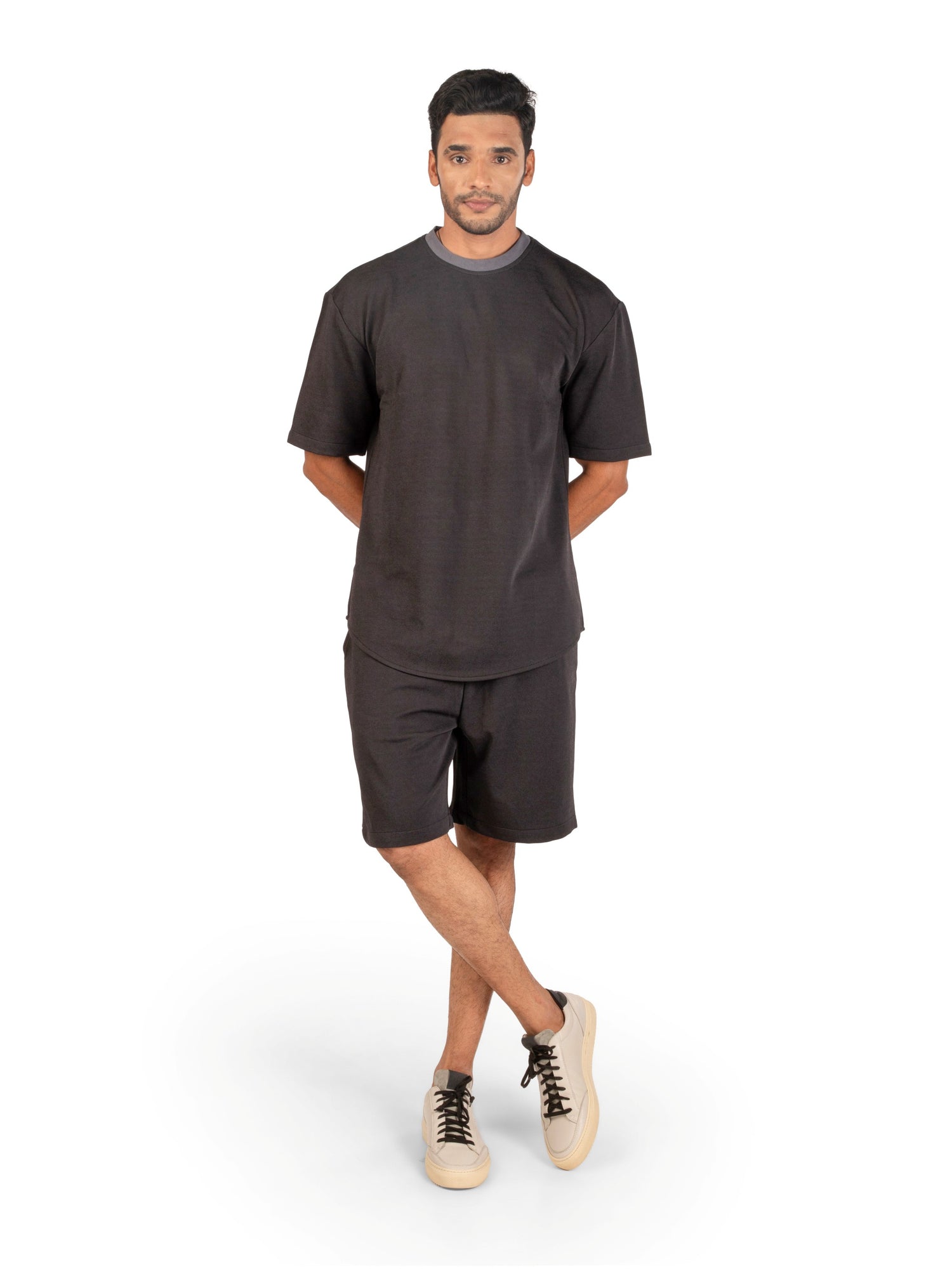 Front view of men's coord set