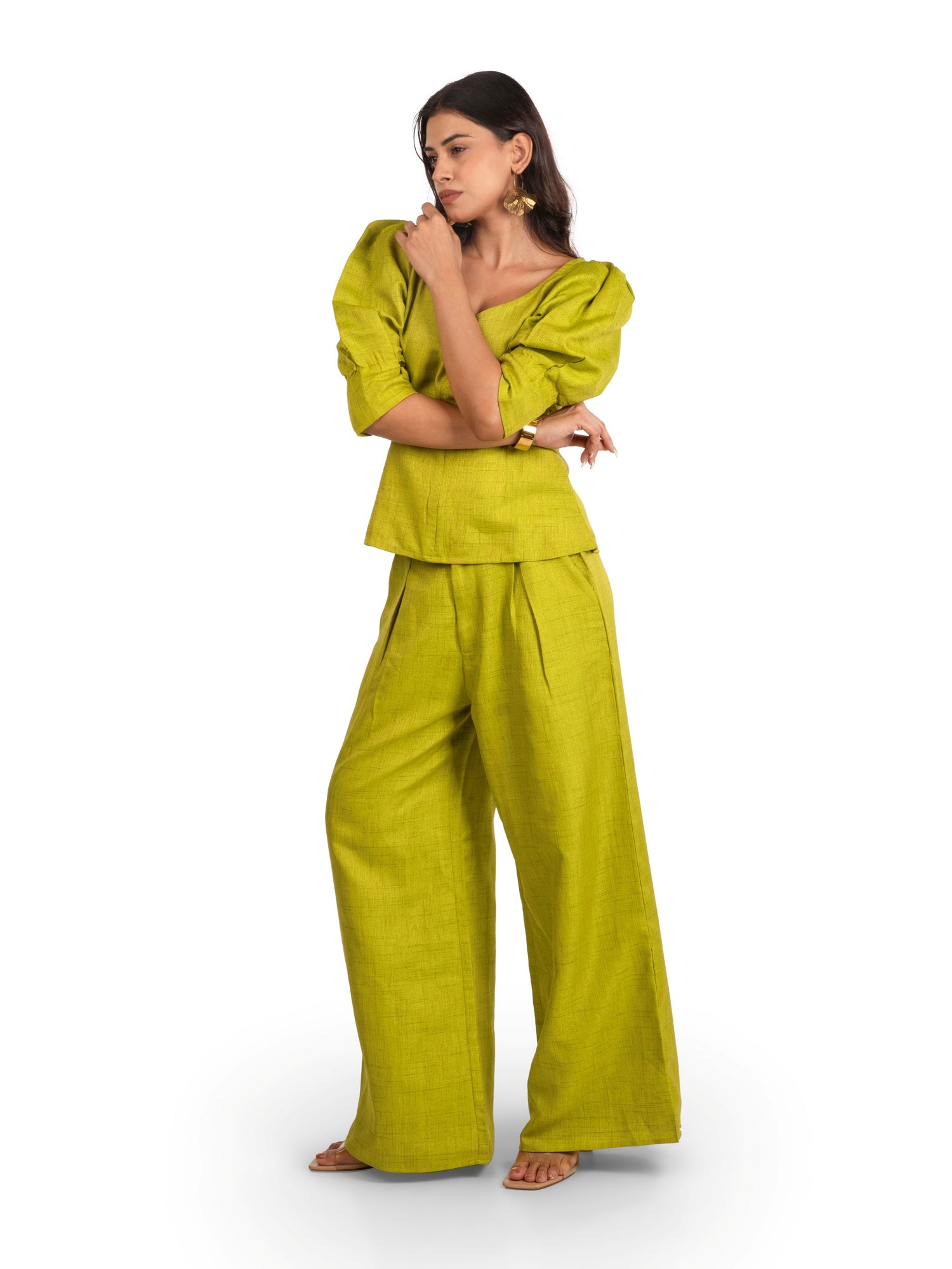 Front view of women's coord set