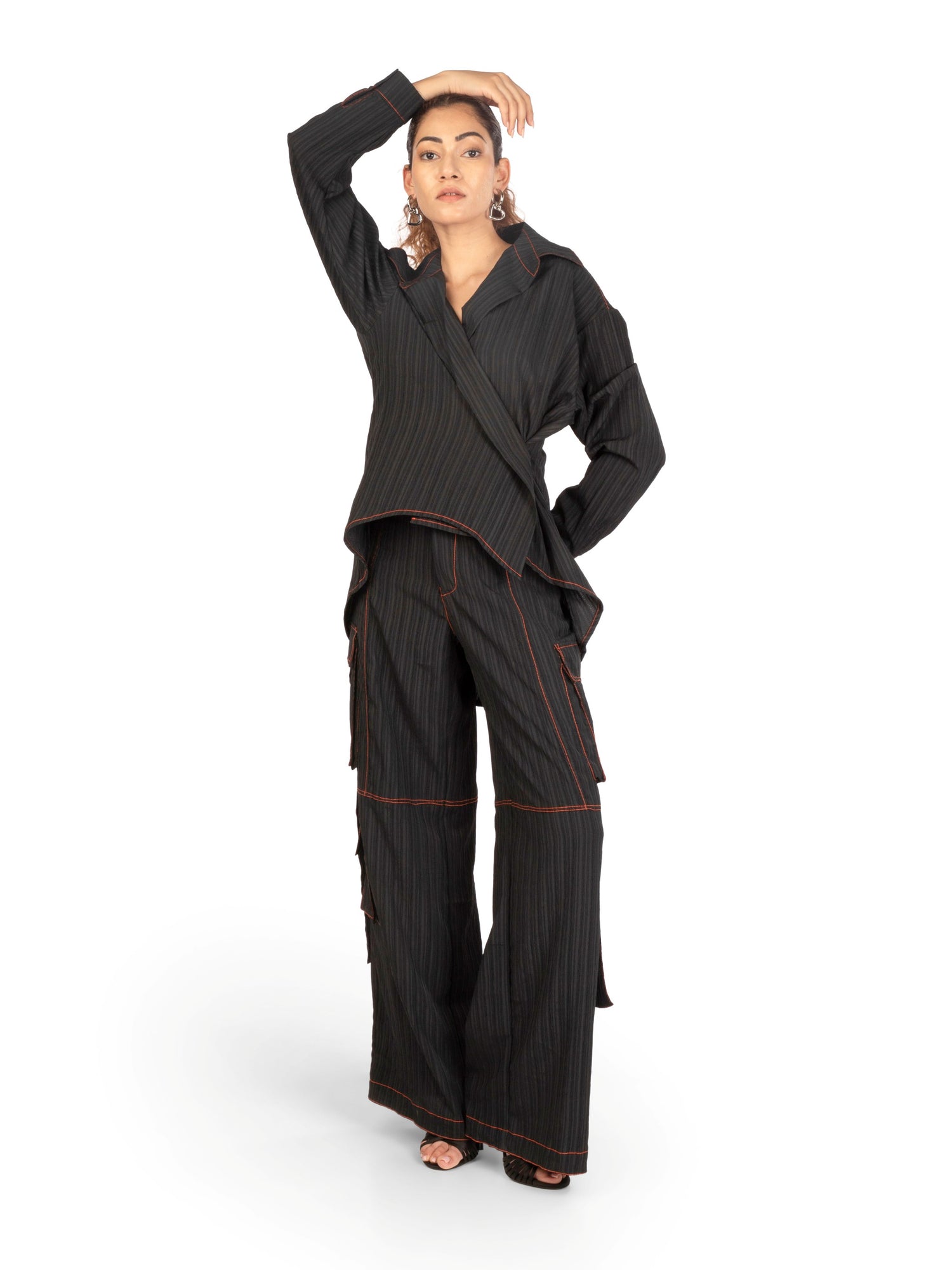 Front view of women's coord set