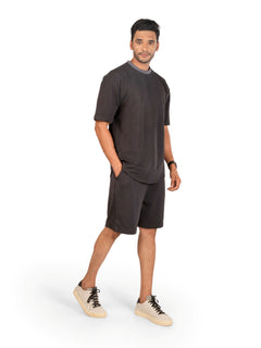 Side view of men's coord set