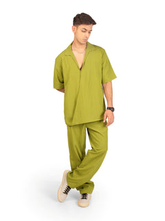 Front view of men's coord set