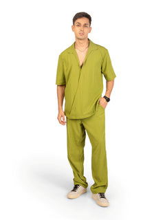 Front view of men's coord set