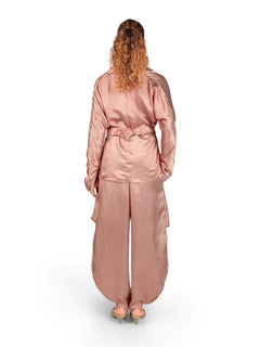 Back view of women's coord set