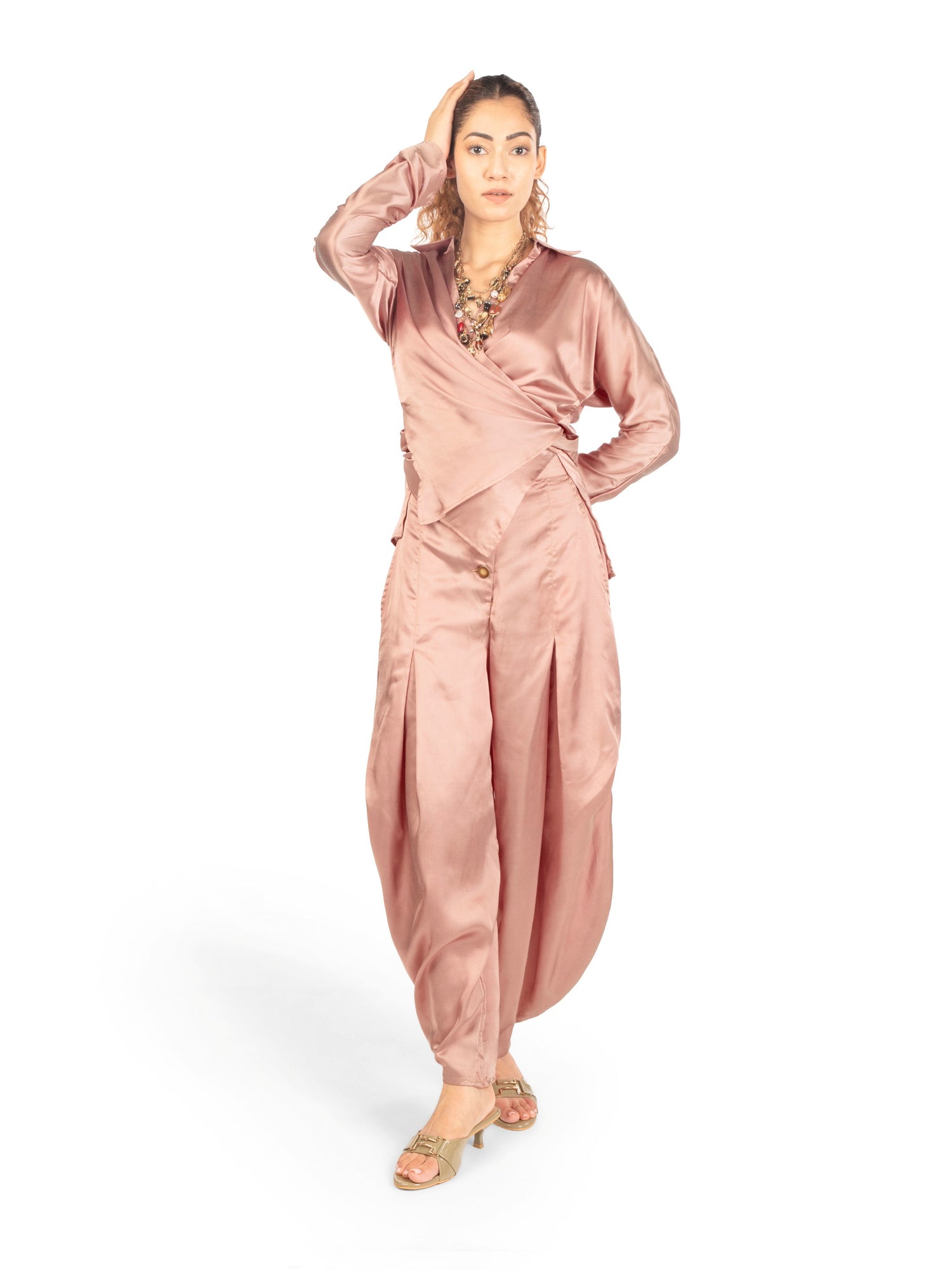 Front view of women's coord set