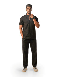 Front view of men's coord set