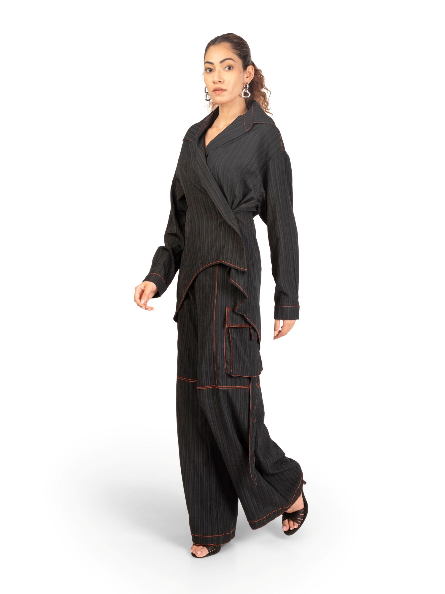 Side view of women's coord set