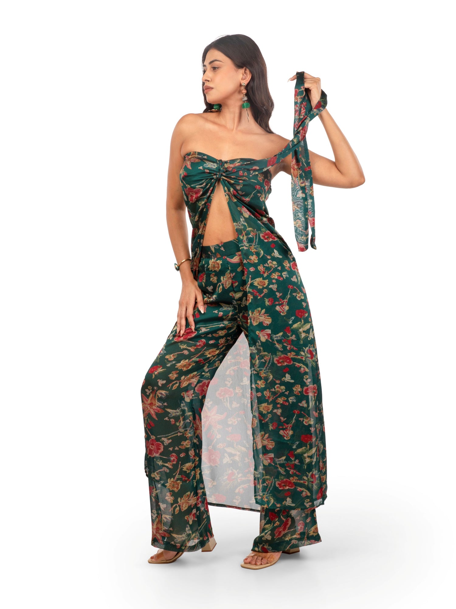 Front view of women's coord set